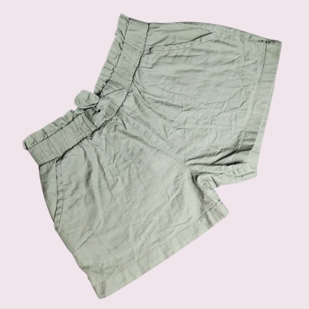 Carter's Girl's Olive High-Waisted Shorts Size 8